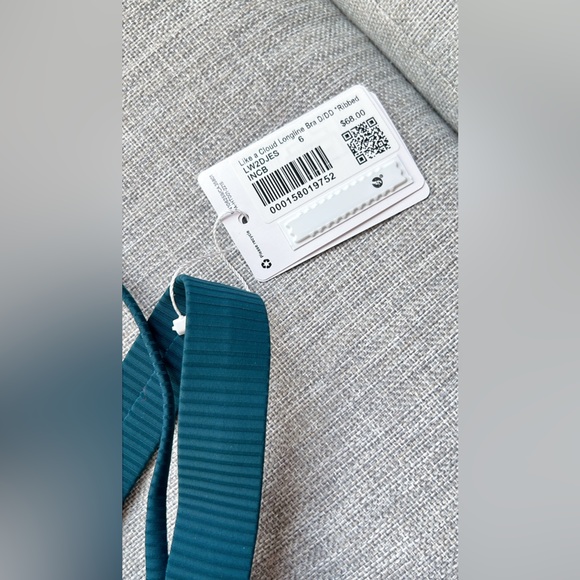 Lululemon Like a Cloud Ribbed Longline Bra Light Support, D/DD Cup - Picture 8 of 10